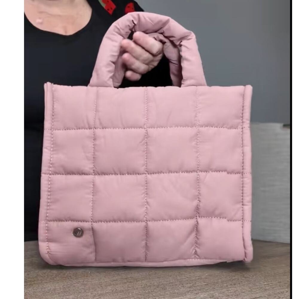 NWOT WESTBRONCO Puffer Crossbody Bag Quilted Tote Bag Nylon with Optional Strap